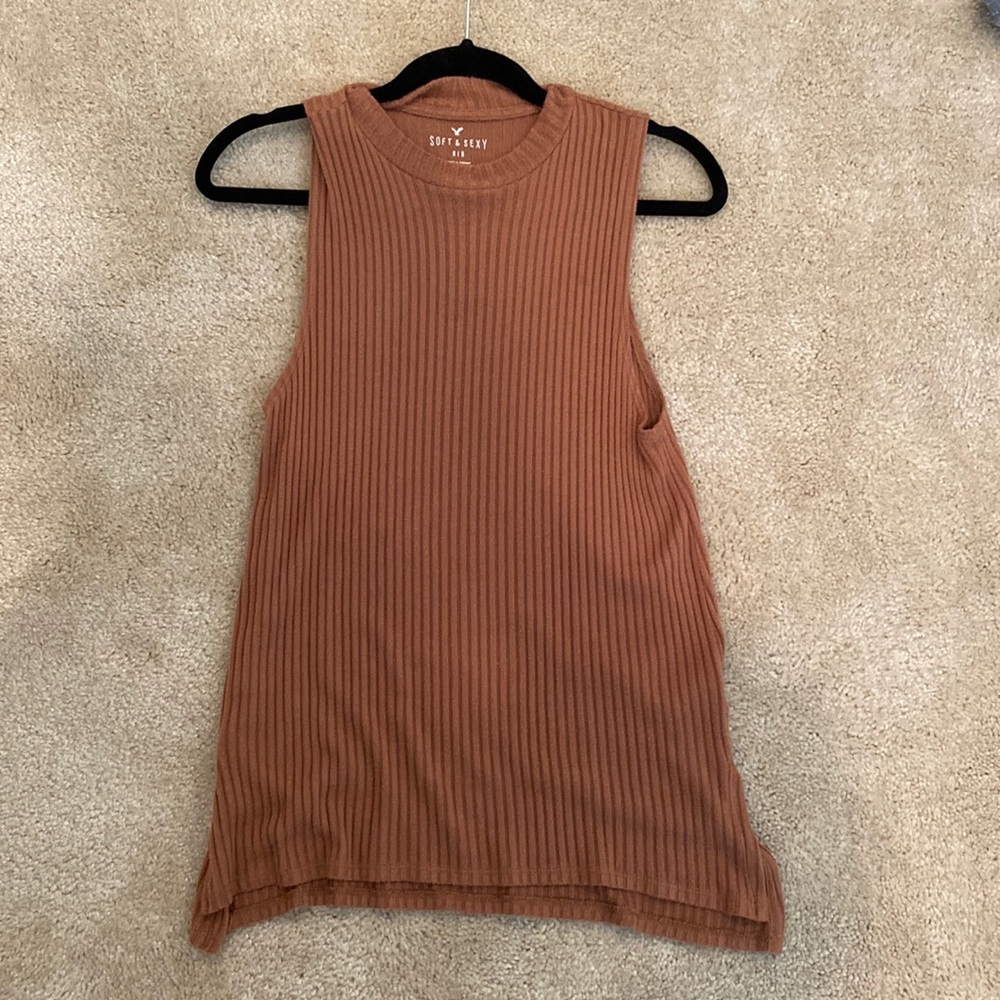 Burnt orange sweater tunic